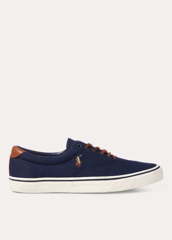 Polo Ralph Lauren Thorton Lærred Low-Top Sneakers Herre Danmark (PLMQT0732)